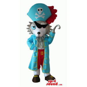 Pirate wolf blue costume...