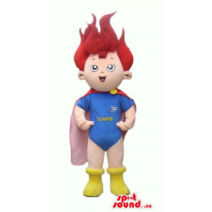 Red haired superhero boy...