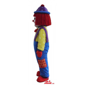 Deluxe funny clown Mascot...