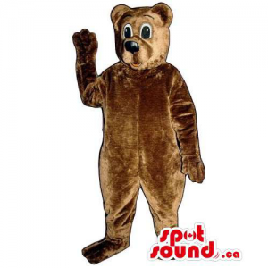 Customised All Brown Plush Bear Forest Mascot