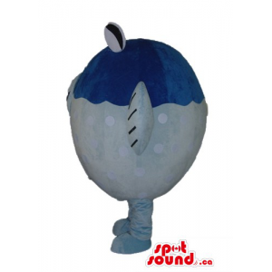 Puffy blue fish cartoon character Mascot costume fancy dress - SpotSound  Mascots in Canada / US / Latin America Sizes L (175-180CM)