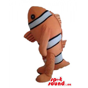 Striped salmon fish Mascot...