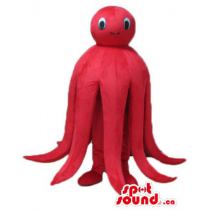 Cute red octopus Mascot...