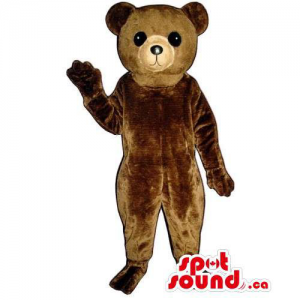 Customised And All Brown Teddy Bear Forest Mascot