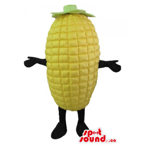 Yellow Mister Corn Mascot...