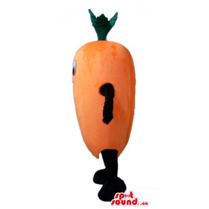 Happy orange Squash Mascot...