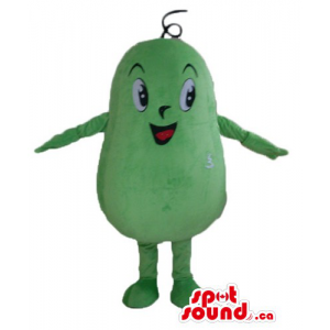 Cute green Bean Mascot...