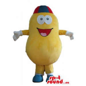 Happy yellow Potato Mascot...