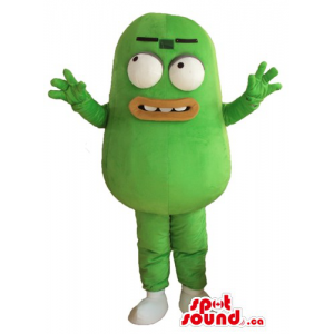 Male green Pea Veg Mascot...