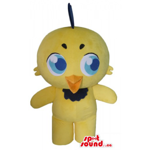 Yellow Cockerel Bird Mascot...