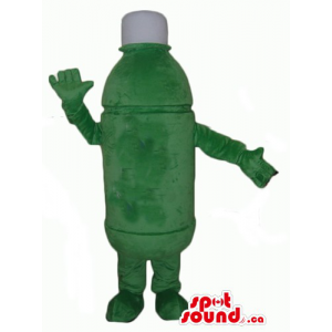 Green plastic bottle...