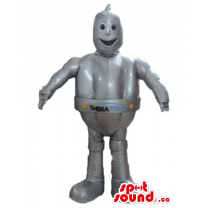 Grey silver robot...