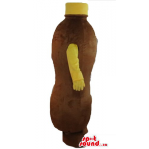 Brown plastic bottle...