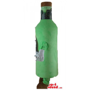 Green flavoured beer bottle...
