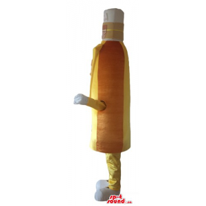 Yellow orange liquor bottle...
