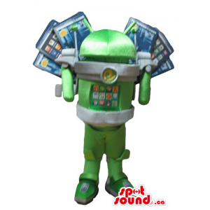 Green Android  robot...