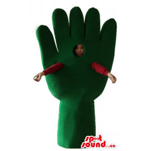 Green hand with five...