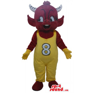 Cute Devil Red Moo Cow...