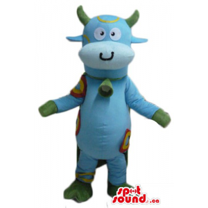 Funny blue and green Moo...