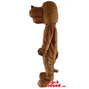 Tan Big Dog Mascot costume...