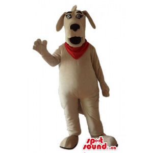 Tan the Big Dog Mascot...