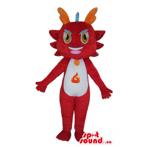 Devil red Dragon Mascot...