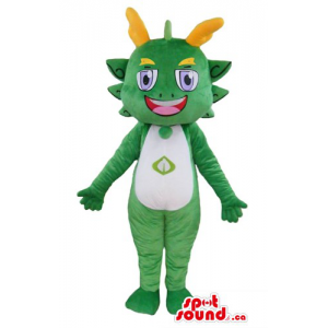 Devil green Dragon Mascot...