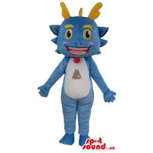 Devil blue Dragon Mascot...