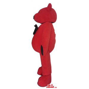 Red Teddy Bear Mascot...