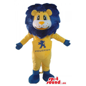 Happy Blue and yellow Lion...