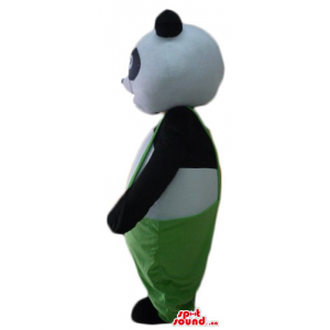 Panda traje blanco y negro...