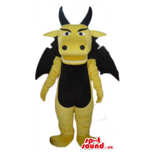 Black yellow Dragon Mascot...