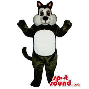 White And Black Sylvester Cat Cartoon Character Mascot