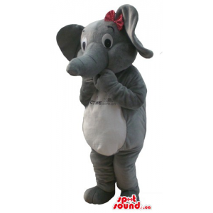 Gray giant Elephant Mascot...