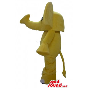 Cute yellow Elephant Mascot...