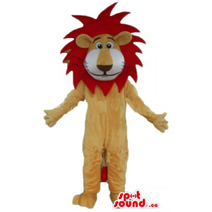 Funny deluxe Lion Mascot...