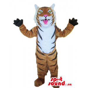 Happy giant Tiger Mascot...