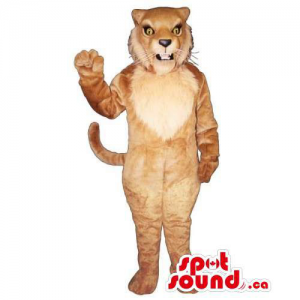 Customised And All Light Brown Cat Animal Mascot