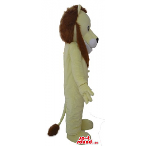 Yellow Lion Mascot costume...