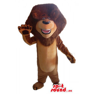 Brown Lion Mascot costume...
