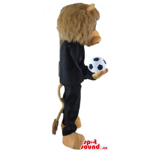 Football player Lion Mascot...