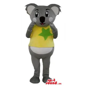 Koala bear Mascot in yellow...