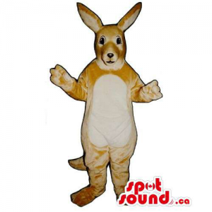 Customised Very Light Brown Kangaroo Animal Mascot
