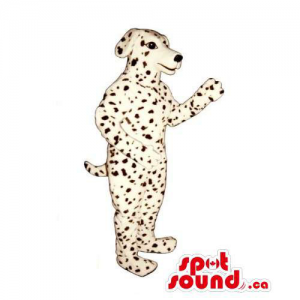 Customised Dalmatian Breed Dog Pet Mascot With Dots