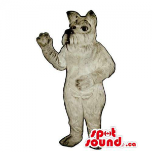 Customised And All Grey Dog Pet Plush Mascot