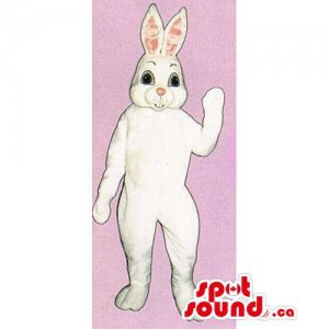 White Rabbit Mascot Dressed...