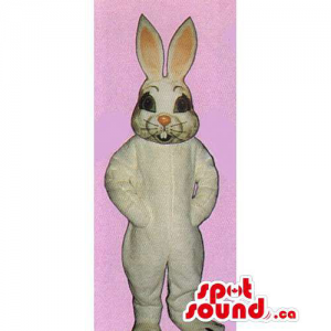 All White Rabbit Mascot...