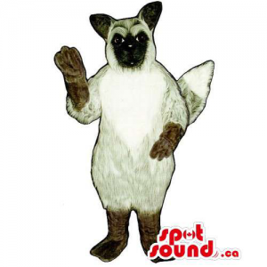 Customised Siamese Cat Animal Mascot With Soft Tail