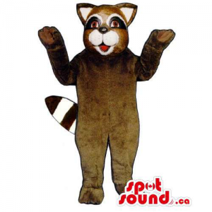 Customised Brown Raccoon Animal Forest Plush Mascot