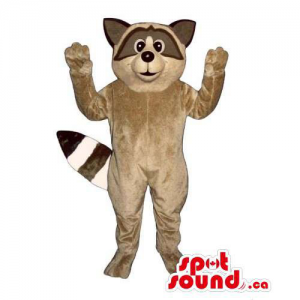 Customised Brown And Beige Raccoon Animal Wildlife Mascot